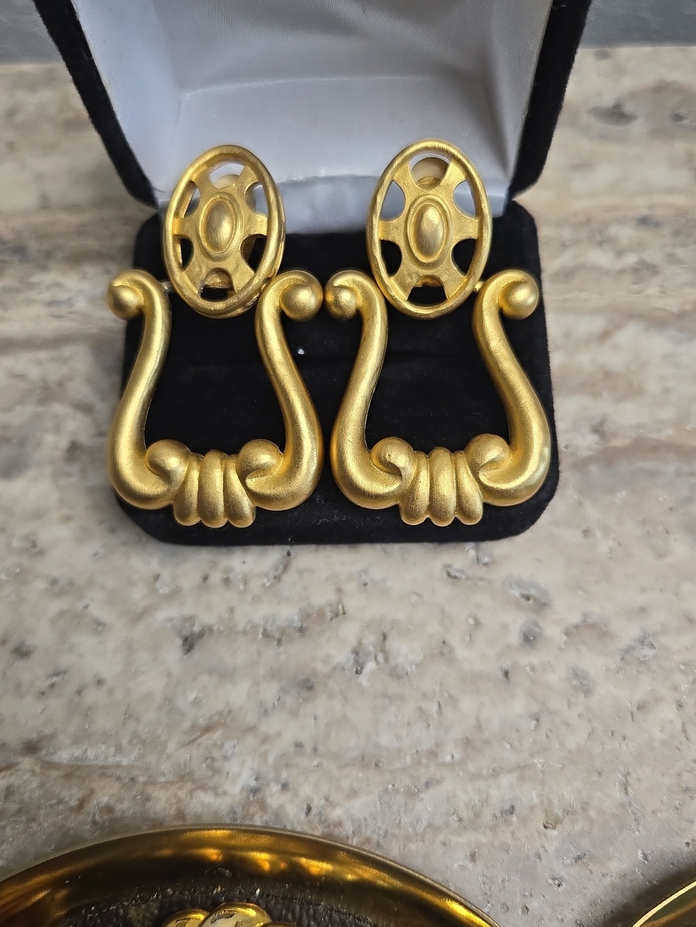 Vintage Givenchy Clip Earrings - Classic Sculpted Design
